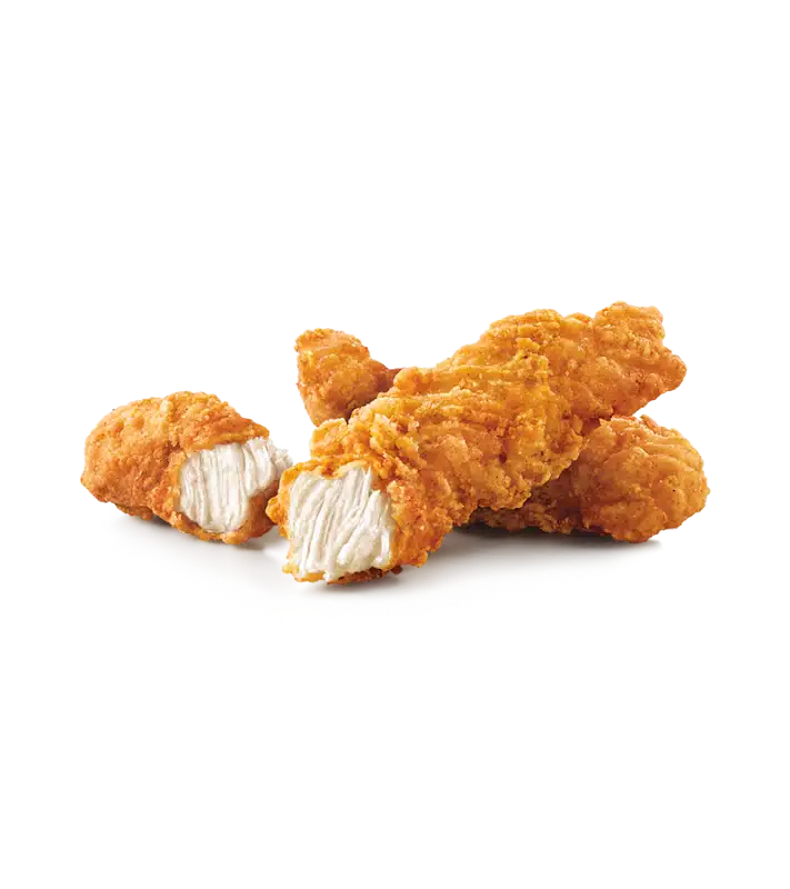Crispy Tenders from the Sonic menu, featuring golden-fried chicken strips with a crunchy coating and tender, juicy inside